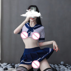 Sexy Lingerie Temptation and Sexy Suit Pure Student Uniform Stage Costume Sailor Alternative Clothing Skirt Slutty Cosplay