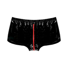 Load image into Gallery viewer, Sexy Men Boxer Mens Wetlook Leather Underwear Underpants Zipper Crotch Penis Pouch PU Boxers Home Soft Boxershorts Male Panties