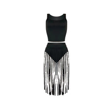 Load image into Gallery viewer, Sexy Outfits for Woman Two Piece  Tank Top and Skirt Set To Piece Set Outfit Sexy Summer Outfits Black Pink Clubwear Club Outfit