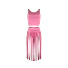 Load image into Gallery viewer, Sexy Outfits for Woman Two Piece  Tank Top and Skirt Set To Piece Set Outfit Sexy Summer Outfits Black Pink Clubwear Club Outfit