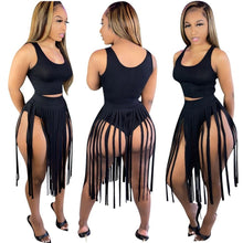 Load image into Gallery viewer, Sexy Outfits for Woman Two Piece  Tank Top and Skirt Set To Piece Set Outfit Sexy Summer Outfits Black Pink Clubwear Club Outfit