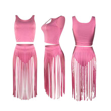 Load image into Gallery viewer, Sexy Outfits for Woman Two Piece  Tank Top and Skirt Set To Piece Set Outfit Sexy Summer Outfits Black Pink Clubwear Club Outfit