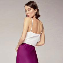 Load image into Gallery viewer, Sexy Satin Lace Patchwork Sling Tops Spaghetti Strap Halter Solid Tank Tops For Women 2021 Summer Sleeveless Streetwear Camisole
