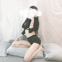 Load image into Gallery viewer, Sexy Secretary Uniform Suit Lingerie Top Mini Skirt Set Women Erotic Cosplay Costumes Temptation Solid Harajuku Skinny Pencil