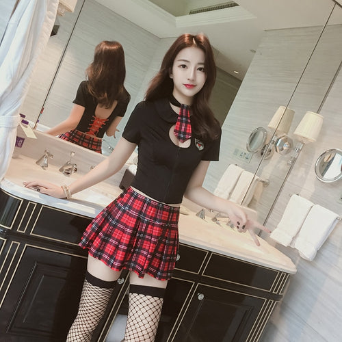 Sexy Student Uniform Sexy Skirt For Costume Erotic Cosplay Fantasy Schoolgirl Naughty Hot Lingerie Role-playing Game New