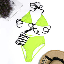 Load image into Gallery viewer, Sexy Thong Bikini Mujer Swimwear Women 2021 New Multicolor Bandage Solid Swimsuit Micro Bikini Set Summer Beachwear Swim Suit