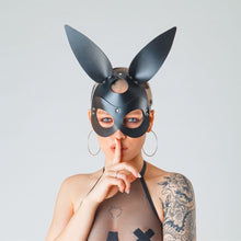 Load image into Gallery viewer, Sexy Toy Cosplay Bunny Cat Leather Mask Festival Rave Halloween Rave Rabbit Rivet Masks Women Masquerade Carnival Party Mask