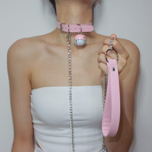 Load image into Gallery viewer, Sexy Toy Harajuku Gothic Choker Leash Chain Punk Leather BDSM Bondage Necklace Collar Belt Sex Toys for Couple Lovely Collar