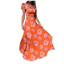 Load image into Gallery viewer, Sexy Two Piece Set Women 2021 Women&#39;s New Summer Casual Tube Top And Navel Two-Piece Party Dress ensemble femme 2 pièces ete