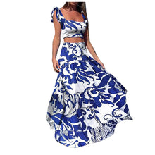 Load image into Gallery viewer, Sexy Two Piece Set Women 2021 Women&#39;s New Summer Casual Tube Top And Navel Two-Piece Party Dress ensemble femme 2 pièces ete