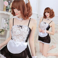 Load image into Gallery viewer, Sexy Underwear Maid 5-piece Set, Including Headdress Maid Sexy Skirt Maid Role-playing Underwear Female Erotic Sexy Underwear