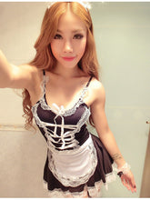 Load image into Gallery viewer, Sexy Underwear Uniform Temptation Maid Suit Role Play Screen Backless Maid European and American Sexy Role Play Underwear Suit