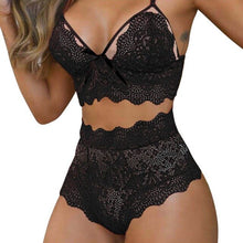 Load image into Gallery viewer, Sexy Women Lingerie Set Lace Breathable Erotic Underwear Suit Female Lingerie Lace Bra Briefs Set Hollow Out G-String Bra Set