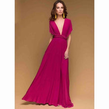 Load image into Gallery viewer, Sexy Women Multiway Wrap Convertible Boho Maxi Club Red Dress Bandage Long Dress Party Bridesmaids Infinity Robe Longue Femme
