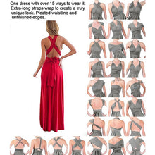 Load image into Gallery viewer, Sexy Women Multiway Wrap Convertible Boho Maxi Club Red Dress Bandage Long Dress Party Bridesmaids Infinity Robe Longue Femme