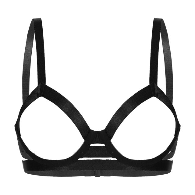 Sexy Women Open Nipple Bras Hollow Out Bare Breast Lingerie Exotic Str –  Osherhome