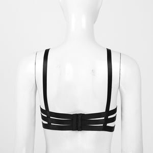 Sexy Women Open Nipple Bras Hollow Out Bare Breast Lingerie Exotic Strappy Nightclub Open Cups Bra Push Up Underwire Bra Tops