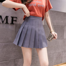 Load image into Gallery viewer, Sexy Women Pleated Skirt Summer High Waist Chic A Line Ladies Pink Mini Skirt Korean Zipper Preppy Style Girls Dance Skirt