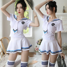 Load image into Gallery viewer, Sexy and Interesting Clothes Stewardess Policewoman Nightclub Short Skirt Student Dress Role Play Uniform Passion Suit  Cosplay