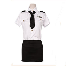 Load image into Gallery viewer, Sexy police woman uniform stewardess erotic lingerie sexy skirt for sex cosplay seduction suit sex bdsm bondage sex uniform hot