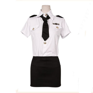 Sexy police woman uniform stewardess erotic lingerie sexy skirt for sex cosplay seduction suit sex bdsm bondage sex uniform hot