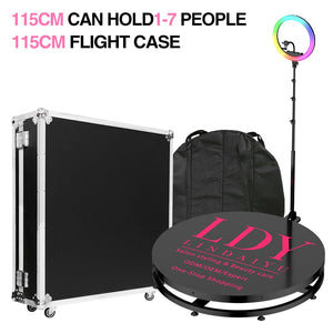 DHL  360 Photo Booth Automatic Spinning Camera Selfie 4 People 68-115cm Led Machine Portable Flexible