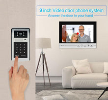 Load image into Gallery viewer, 9 inch WIFI Video Doorbell Tuya Waterproof Outdoor Intercom System Smart Home Door Phone Camera With ID Card Key Password