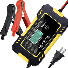 Load image into Gallery viewer, 6A 12V Digital Car Battery Charger Fully Automatic Repair Charge For Car Motorcycle SUV Stea Battery Charger 12v Fully Automatic