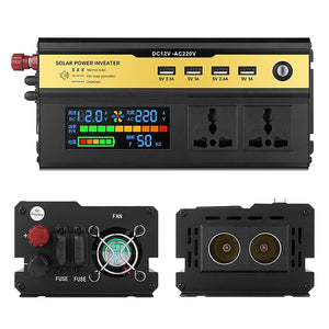Peak 6000W Car Power Inverter DC 12V To AC 220V Transformer with USB Universal Socket Charger Modified Sine Wave Inverter