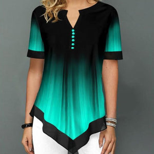 Shirt Blouse Fashion 2020 Large Size Tops Women Casual V Neck Shirt Ladies Loose Floral Print Tunic Shirt