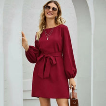 Load image into Gallery viewer, Short Party  for New Year 2022 Dress With Collar Women&#39;s Clothing  Autumn Winter 2021 Plus Size Dresses Miniskirt