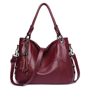 Shoulder Bags for Women Soft Water Leather Handbags Women Messenger Crossbody Bag European&amp;American Style Vintage Retro Tote Bag