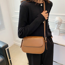 Load image into Gallery viewer, Simple Solid Color PU Leather Armpit Baguette Crossbody Bag for Women 2021 Shoulder Handbags and Purses Female Travel Designer