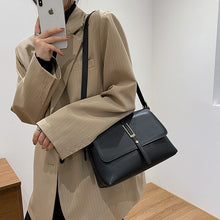 Load image into Gallery viewer, Simple Style Good Quality PU Leather Flap Crossbody Bags for Women 2021 Fashion Luxury Baguette Bag Shoulder Handbags and Purses