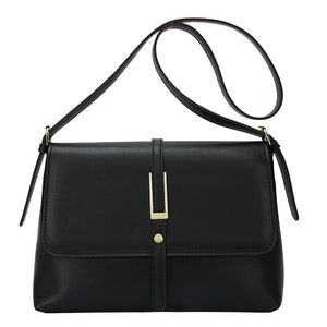 Simple Style Good Quality PU Leather Flap Crossbody Bags for Women 2021 Fashion Luxury Baguette Bag Shoulder Handbags and Purses