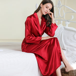 Sleepwear Bridesmaid Robes Silk Robes for Women Pajama Sets Satin Kimono Robe Women&#39;s Pajamas Bathrobe Sexy Nightwear Nightgown