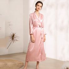 Load image into Gallery viewer, Sleepwear Bridesmaid Robes Silk Robes for Women Pajama Sets Satin Kimono Robe Women&#39;s Pajamas Bathrobe Sexy Nightwear Nightgown