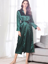 Load image into Gallery viewer, Sleepwear Satin Kimono Robe Silk Robes for Women Pajama Sets Lace Bridesmaid Robes Bathrobe Women&#39;s Pajamas Sexy Nightwear