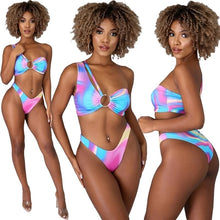 Load image into Gallery viewer, Sleeveless Beach Print Crop Top And Panties Suit Two 2 Piece Set Tracksuit Sexy Outfit Summer
