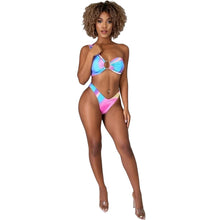 Load image into Gallery viewer, Sleeveless Beach Print Crop Top And Panties Suit Two 2 Piece Set Tracksuit Sexy Outfit Summer
