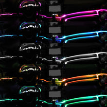 Load image into Gallery viewer, Small Size 2mm 3.0mm Super Bright Plastic Side Glow Optical Fiber Cable With Flat Side Skirt Wings For Car lighting Decoration