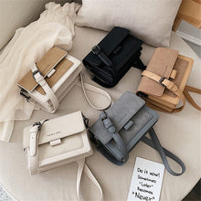 Load image into Gallery viewer, Small bag women 2021 new Korean version of small square bag wide shoulder strap fashion Joker shoulder Messenger bag