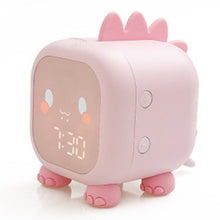 Load image into Gallery viewer, Smart Timekeeping Led Cartoon Alarm Clock Voice Control Digital Desk Decoration Electronic Alarm Clock Temperature Display
