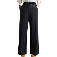 Load image into Gallery viewer, Soft Comfort Women Wide Leg Pants 2021 New High Waist Casual Summer Slacks Pants Ankle-Length Elegant Long Trousers Femme Slacks