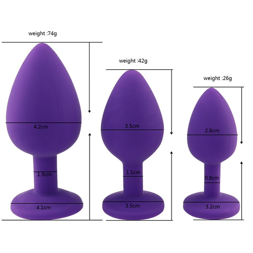 Soft SM Erotic Silicone Anal Plug Butt Unisex Bdsm Bondage Stopper Adult Game Prostate Massager Sex Toy For Men/Women Couples