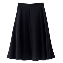 Load image into Gallery viewer, Solid Chiffon Women Skirts Summer New 2021 High Waist A-Line Knee-Length Elegant Office Lady Skirts Top Quality