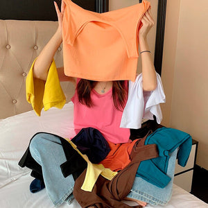 Solid Sleeveless Women Tanks Top Female Vest Tshirt Candy Square Collar Loose Casual 2021 Summer Fashion All-match Ladies Tops
