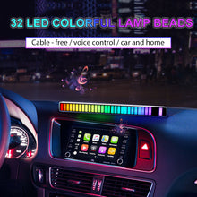Load image into Gallery viewer, Sound Control Pickup Rhythm Ambient Light Strip Colorful LED Rechargeable Battery Car Computer Audio Music DJ Atmosphere Lamp