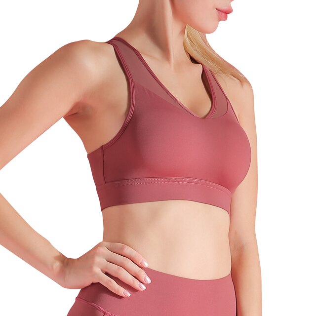 Sports Cropped Feminino  Sexy Mesh Splicing Crop Top Breathable Quick-Dry Vest Fitness Clothes Women Cropped Top