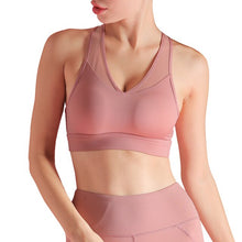 Load image into Gallery viewer, Sports Cropped Feminino  Sexy Mesh Splicing Crop Top Breathable Quick-Dry Vest Fitness Clothes Women Cropped Top